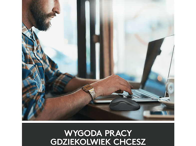 Logitech M220 Silent Mouse Czarny   910-004878 – zdjęcie 3