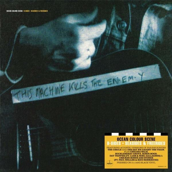 Schwarz-weiß Albumcover. Text: This Machine Kills The Enemy.