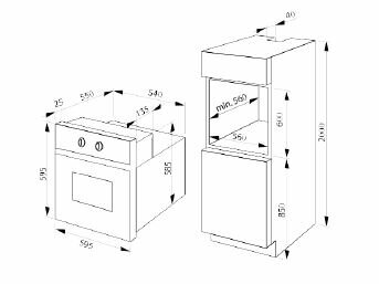 Piekarnik AMICA EB7521B FINE PYROLIZA