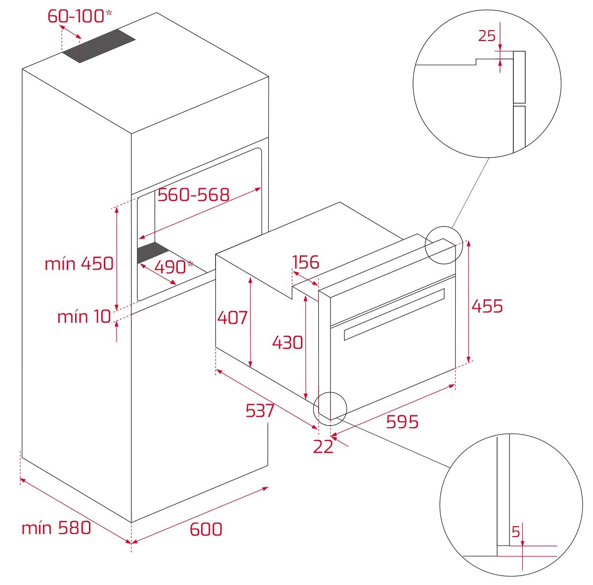 Piekarnik TEKA HLC 8400 Czarne szkło