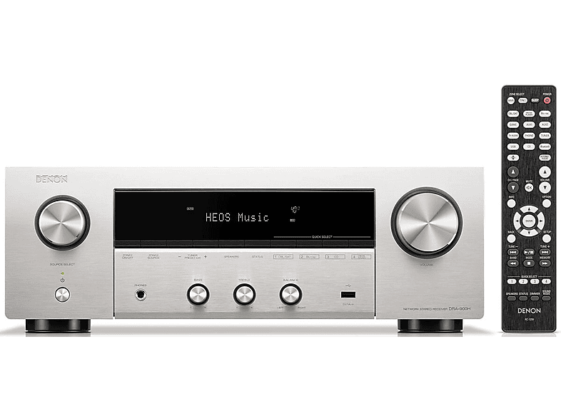 Amplituner stereofoniczny DENON DRA-900H Srebrny HEOS HDR 8K