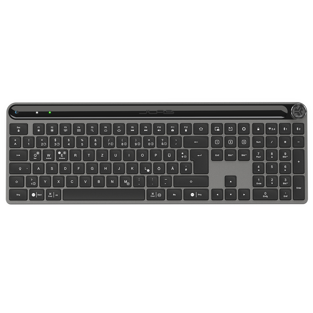JLAB Epic Wireless Keyboard, Tastatur, kabellos, Schwarz
