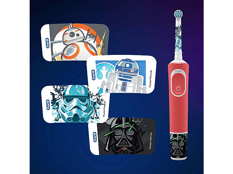 ORAL B Vitality D100 Star Wars Özel Seri Şarj Edilebilir Çocuk Diş Fırçası_4