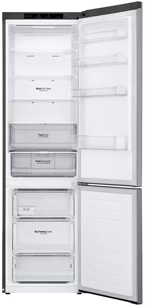 Lodówka LG GBP52PZNCN1 203cm Platynowo-srebrny Total No Frost Multi Air Flow