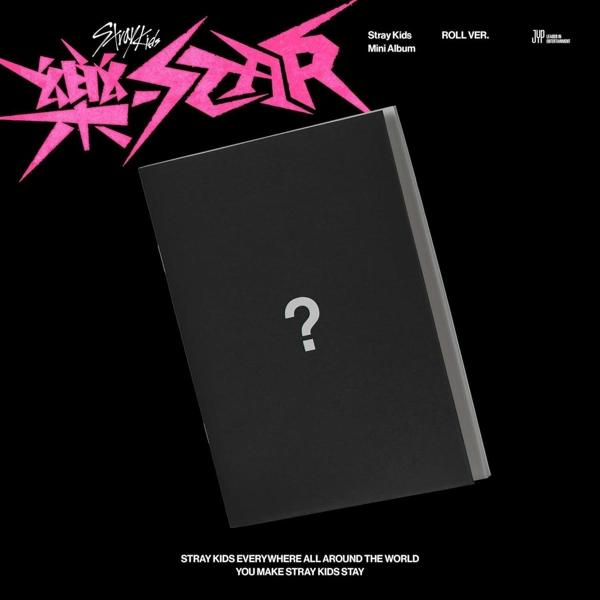Schwarzes Albumcover mit pinkfarbenem Text und einem weißen Fragezeichen. Pinkfarbener und schwarzer Hintergrund.