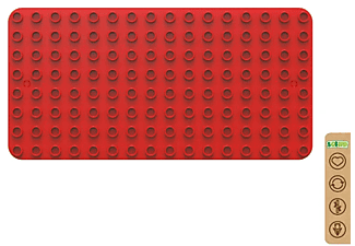 BIOBUDDI BB-0017 Red 8x16 vörös építőjáték alaplap