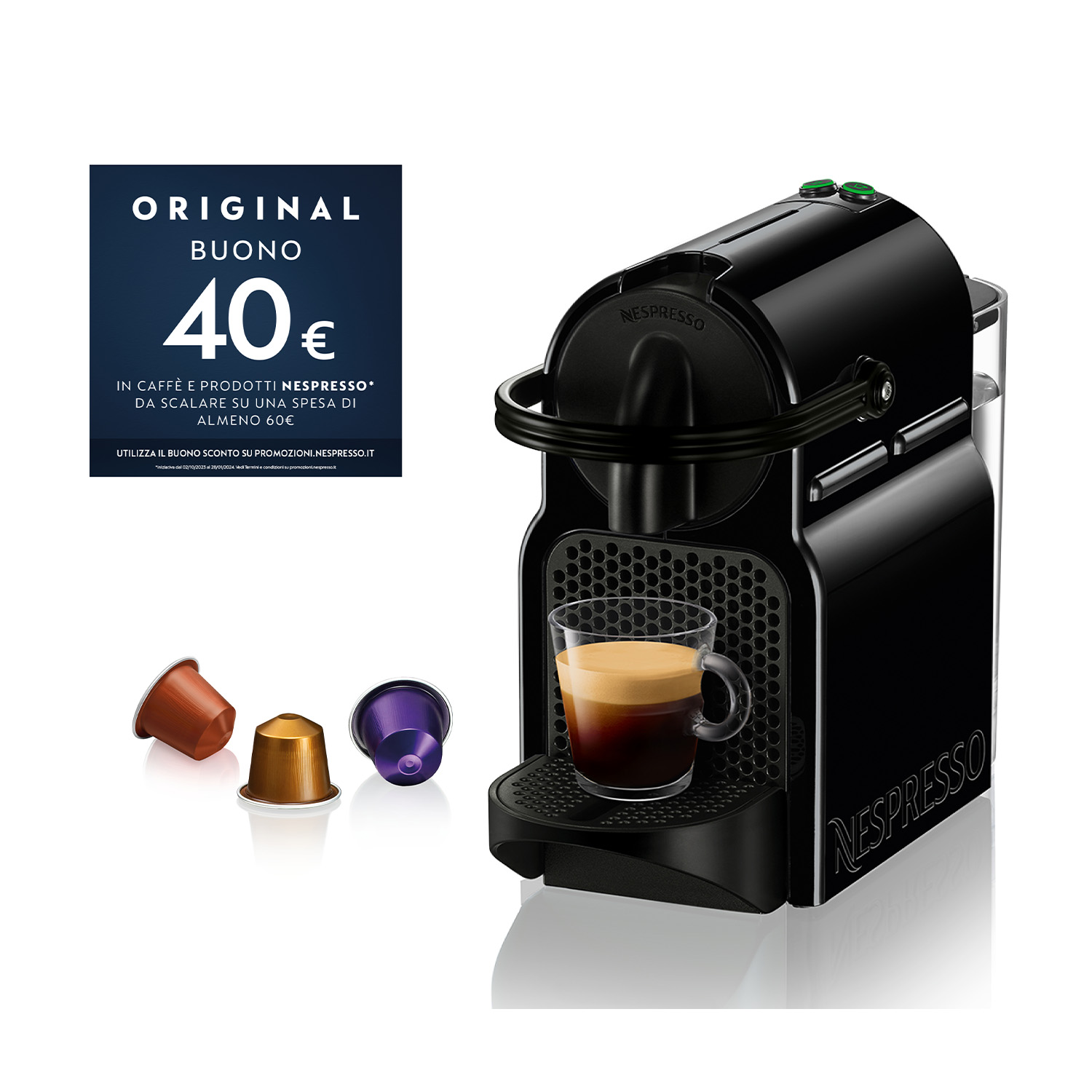 De'Longhi Nespresso Inissia Macchina da Caffè a Capsule