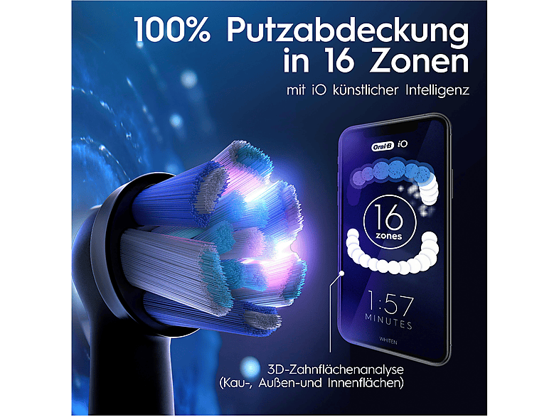 Oral-B iO Series 10 mit Reiseetui Elektrische Zahnbürste Cosmic Black — Foto 5 von 5