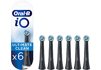 ORAL B iO Ultimate Clean Diş Fırçası Yedek Başlık 6'lı Siyah_0