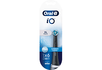 ORAL B iO Ultimate Clean Diş Fırçası Yedek Başlık 6'lı Siyah_1