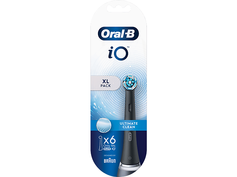 ORAL B iO Ultimate Clean Diş Fırçası Yedek Başlık 6'lı Siyah_1