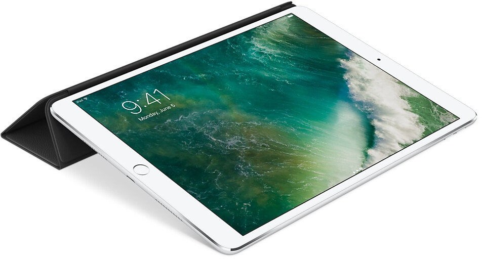 iPad z etui, pokazujący ekran z godziną 9:41 i datą 5 czerwca.