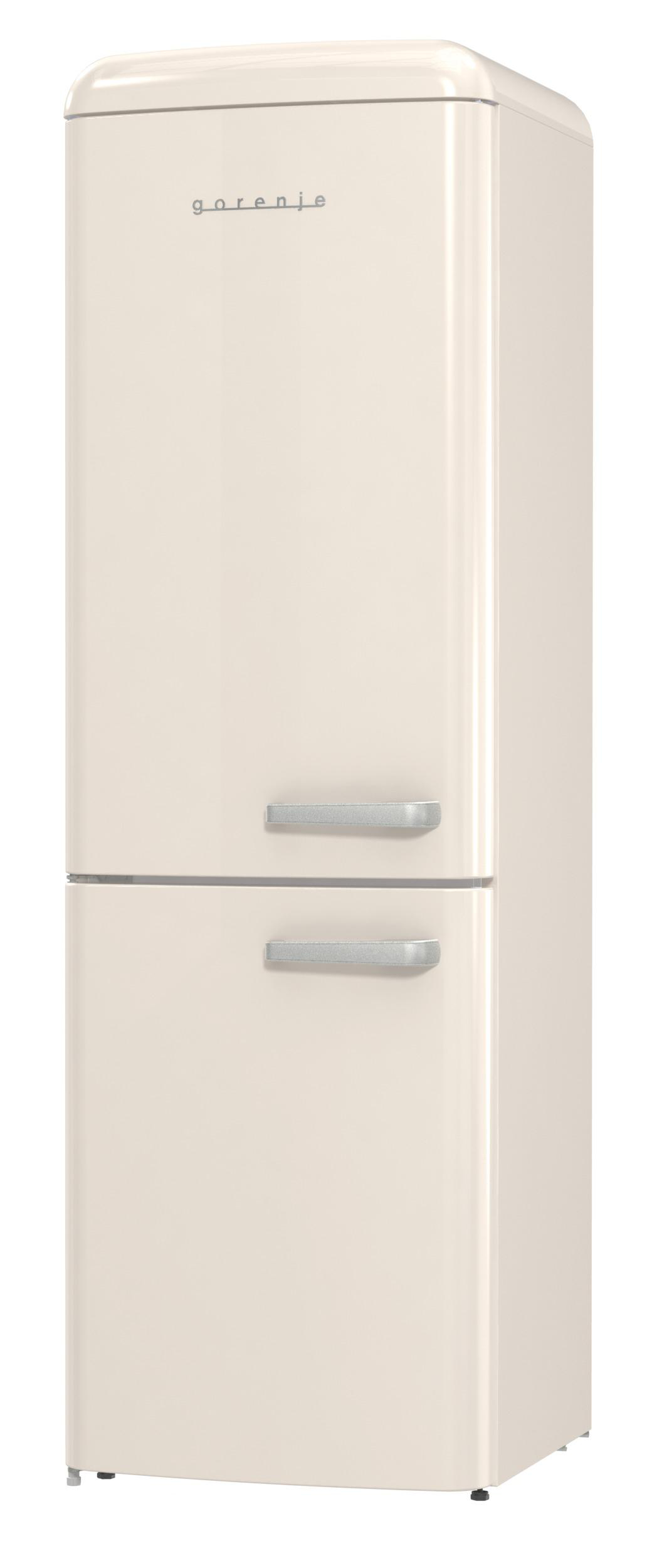 GORENJE ONRK 619 DC-L Gorenje Retro Collection Kühl- / Gefrierkombination (D, 300 l, 1940 mm hoch, Creme)