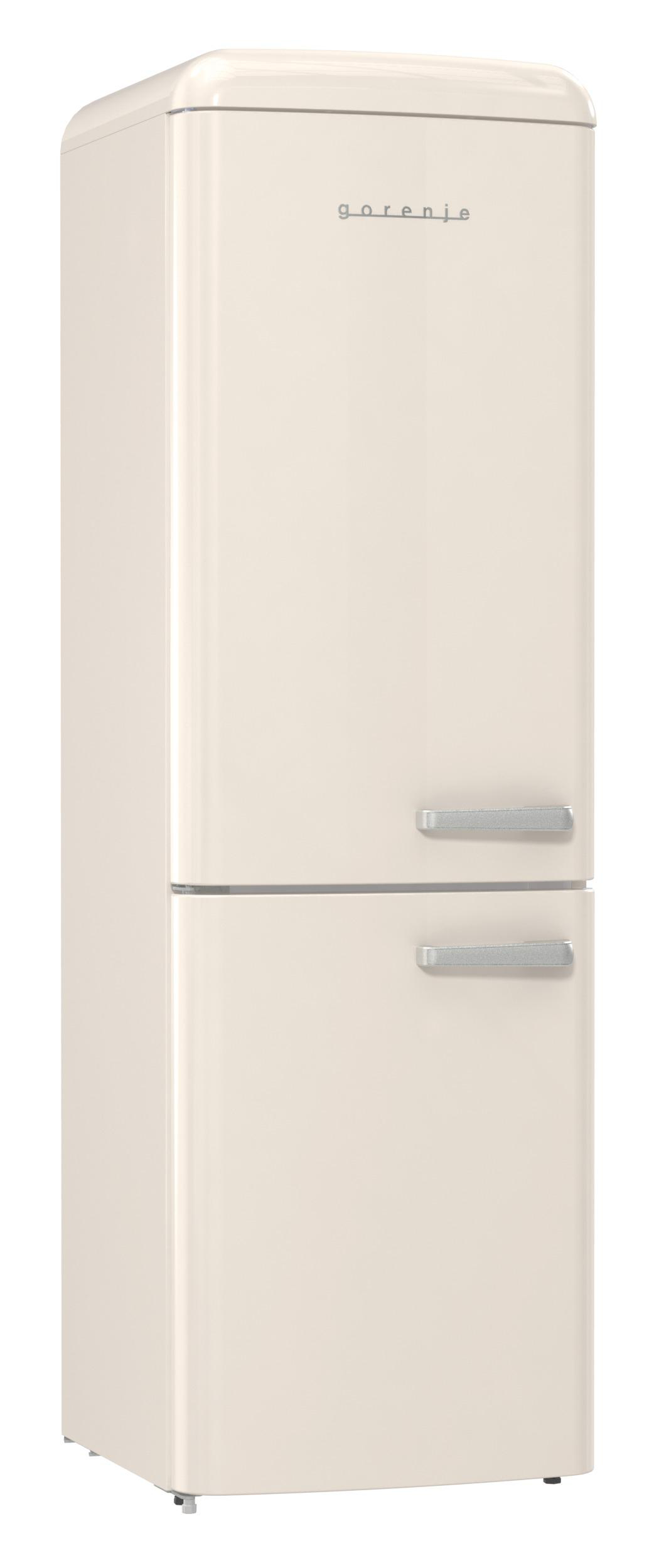 GORENJE ONRK 619 DC-L Gorenje Retro Collection Kühl- / Gefrierkombination (D, 300 l, 1940 mm hoch, Creme)