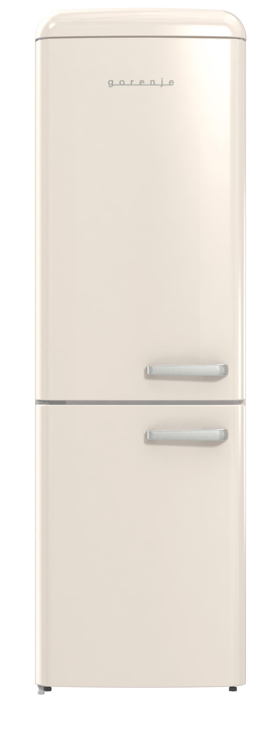 GORENJE ONRK 619 DC-L Gorenje Retro Collection Kühl- / Gefrierkombination (D, 300 l, 1940 mm hoch, Creme)