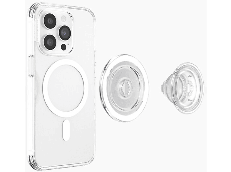 Uchwyt i podstawka do telefonu POPSOCKETS PopGrip MagSafe 2 Przezroczysty – zdjęcie 3