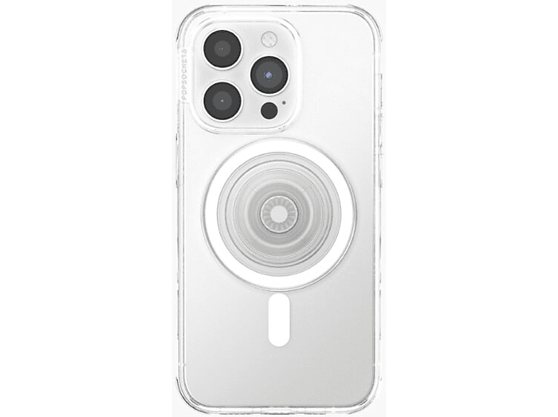 2 Basi Magnetiche Per PopSocket E Custodie MagSafe - Supporto Universale Per IPhone 15/14/13/12, Ricarica Wireless (Bianco Opaco)