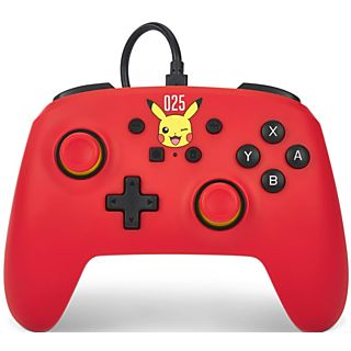 PowerA Wired Controller Pikachu lachend rot für Nintendo Switch