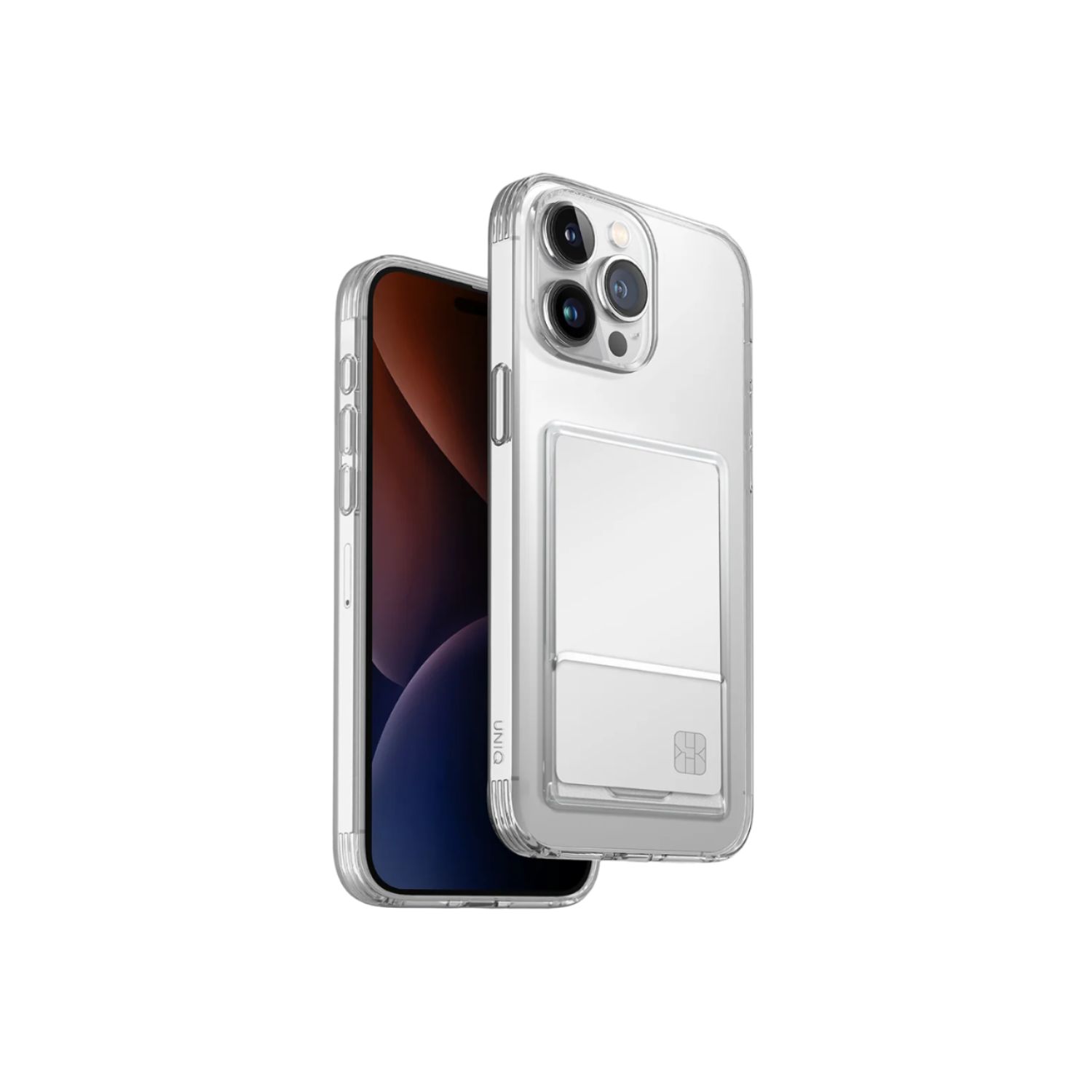 UNIQ Air Fender ID-hoesje voor Apple iPhone 15 Pro Max Transparant afbeelding