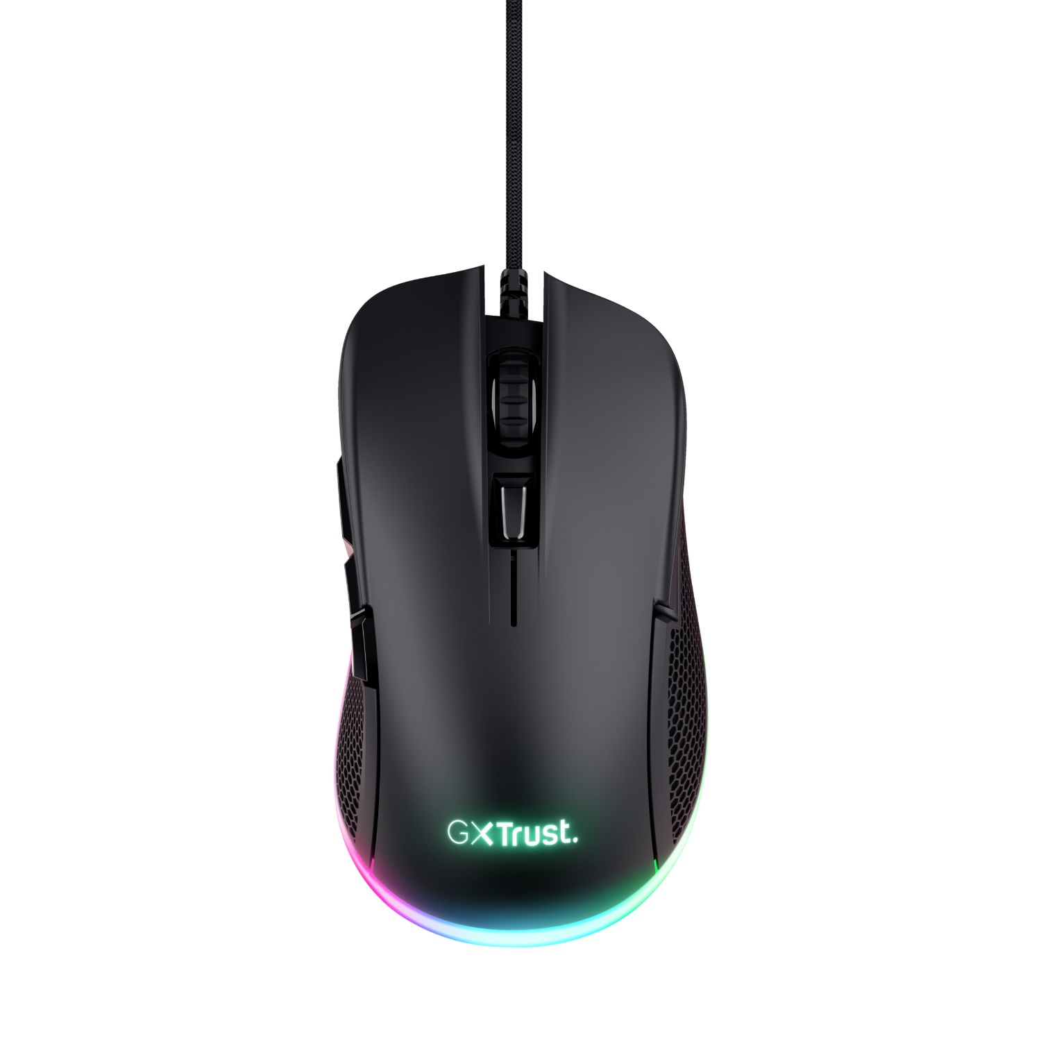 Trust Gxt 922 Ybar - Bedrade Gamingmuis Rgb-verlichting 7200 Dpi Zwart afbeelding