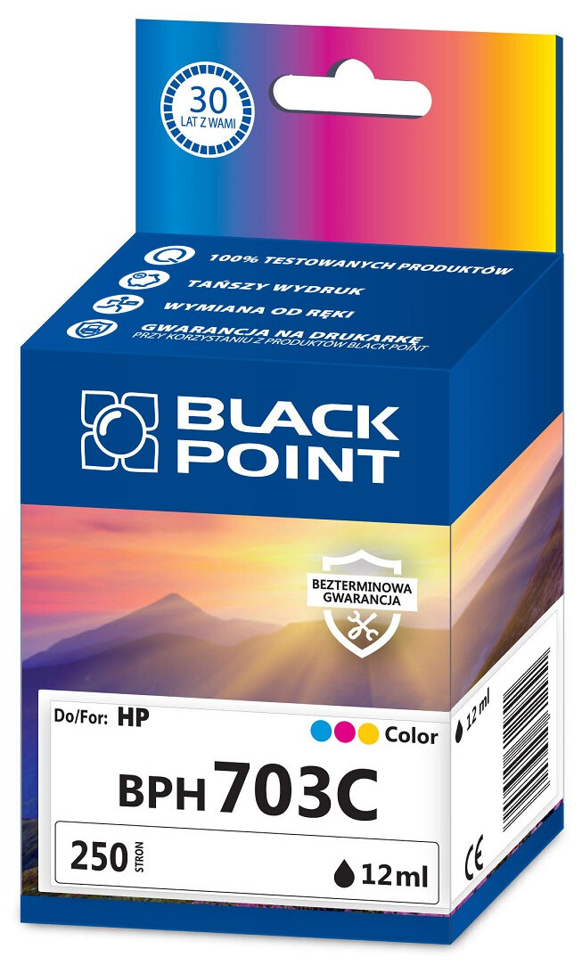 Tusz BLACK POINT BPH703Color Zamiennik HP CD888AE
