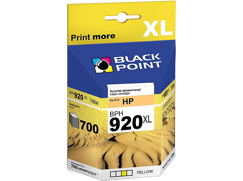 Tusz BLACK POINT BPH920YXL Yellow Zamiennik HP CD974AE-Zdjęcie-0