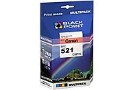 Tusz BLACK POINT BPC521CMYK Zamiennik Canon CLI-521