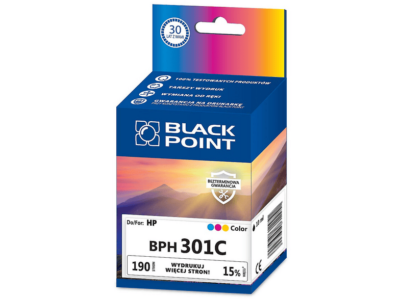 Tusz BLACK POINT BPH301C Zamiennik HP CH562EE