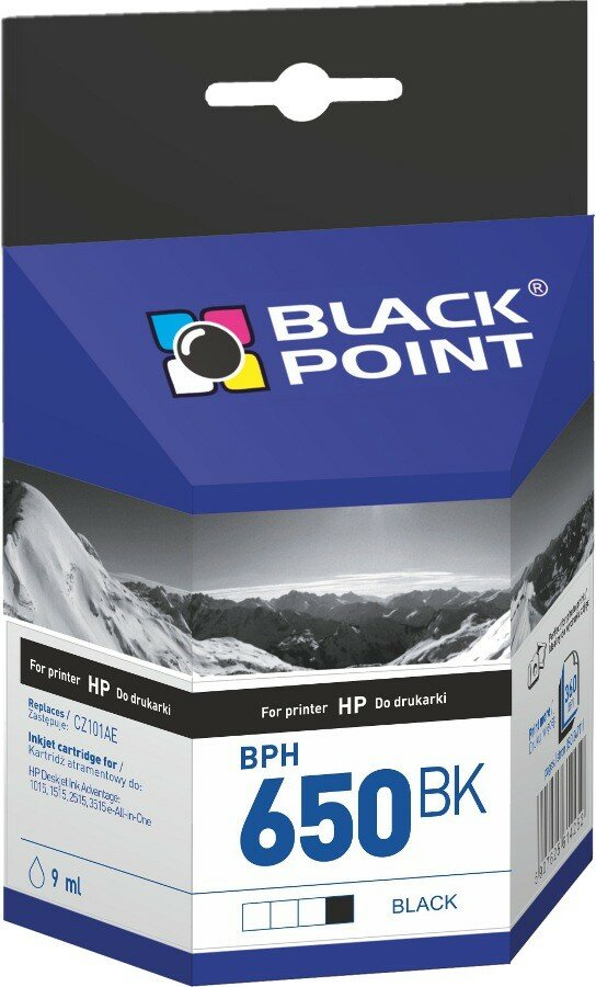 Tusz BLACK POINT BPH650BK Zamiennik HP CZ101AE