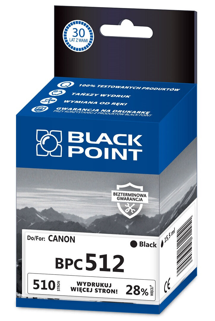 Tusz BLACK POINT BPC512 Zamiennik Canon PG-512
