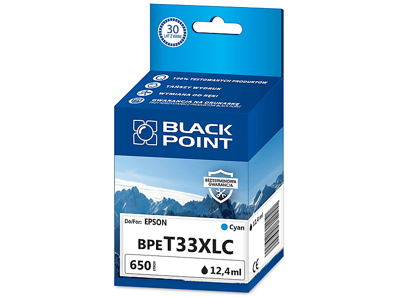 Фото - Чорнила й тонер Black Point Wkład atramentowy  BPET33XLC Zamiennik Epson 33XL ( 