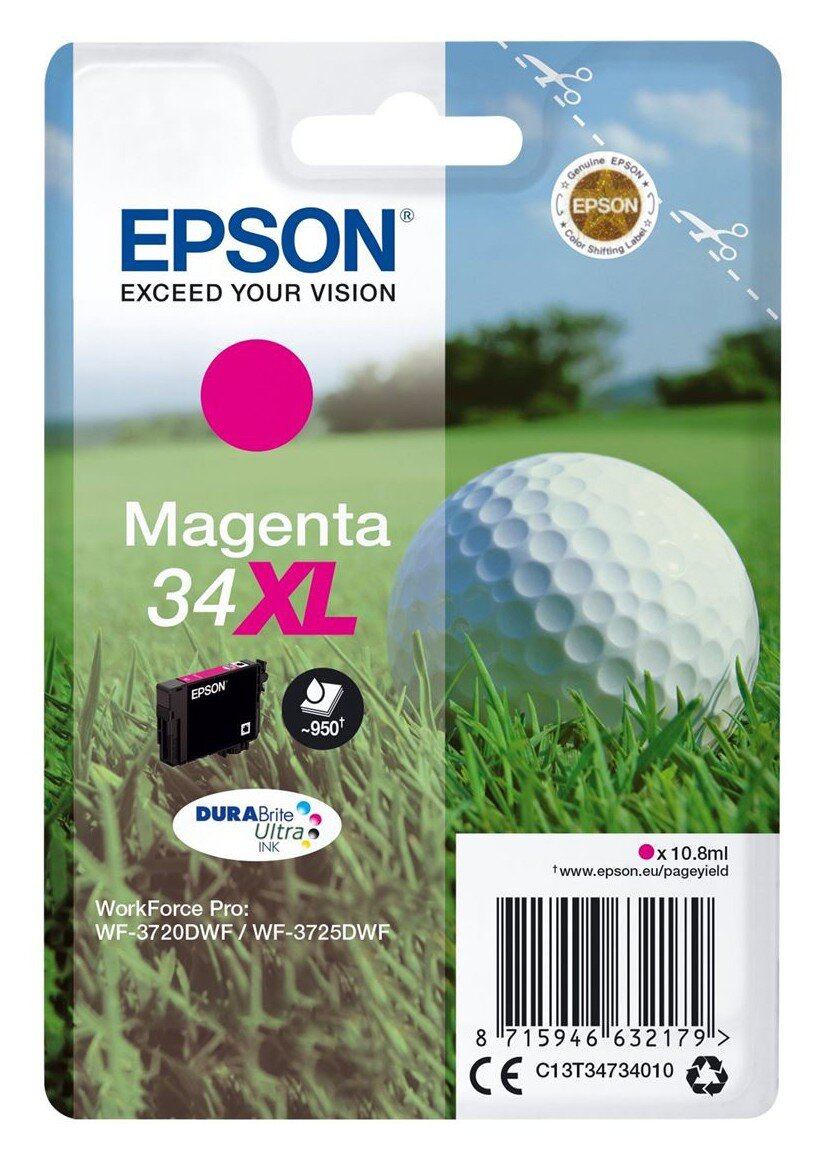 Wkład atramentowy EPSON 34XL Magenta C13T34734010