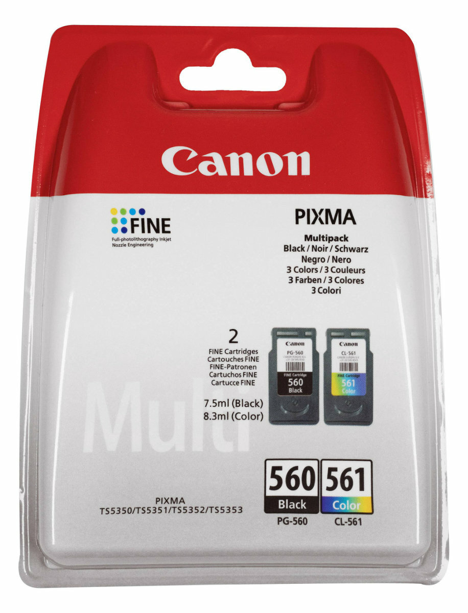 Wkłady atramentowe CANON Multipack PG-560/CL-561