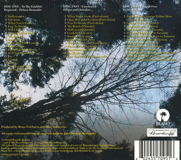 CD-Cover mit Ästen im Hintergrund, Text. Scheibe eins, zwei, drei. Island Records.