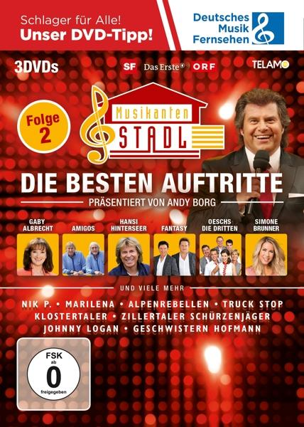 DVD-Cover von "Musikantenstadl" mit einem Mann mit Mikrofon und mehreren Personen.