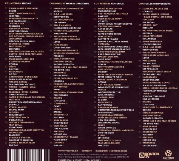 Zwei Musikalben mit Titellisten. Eines in Schwarzweiß, das andere in Farbe.