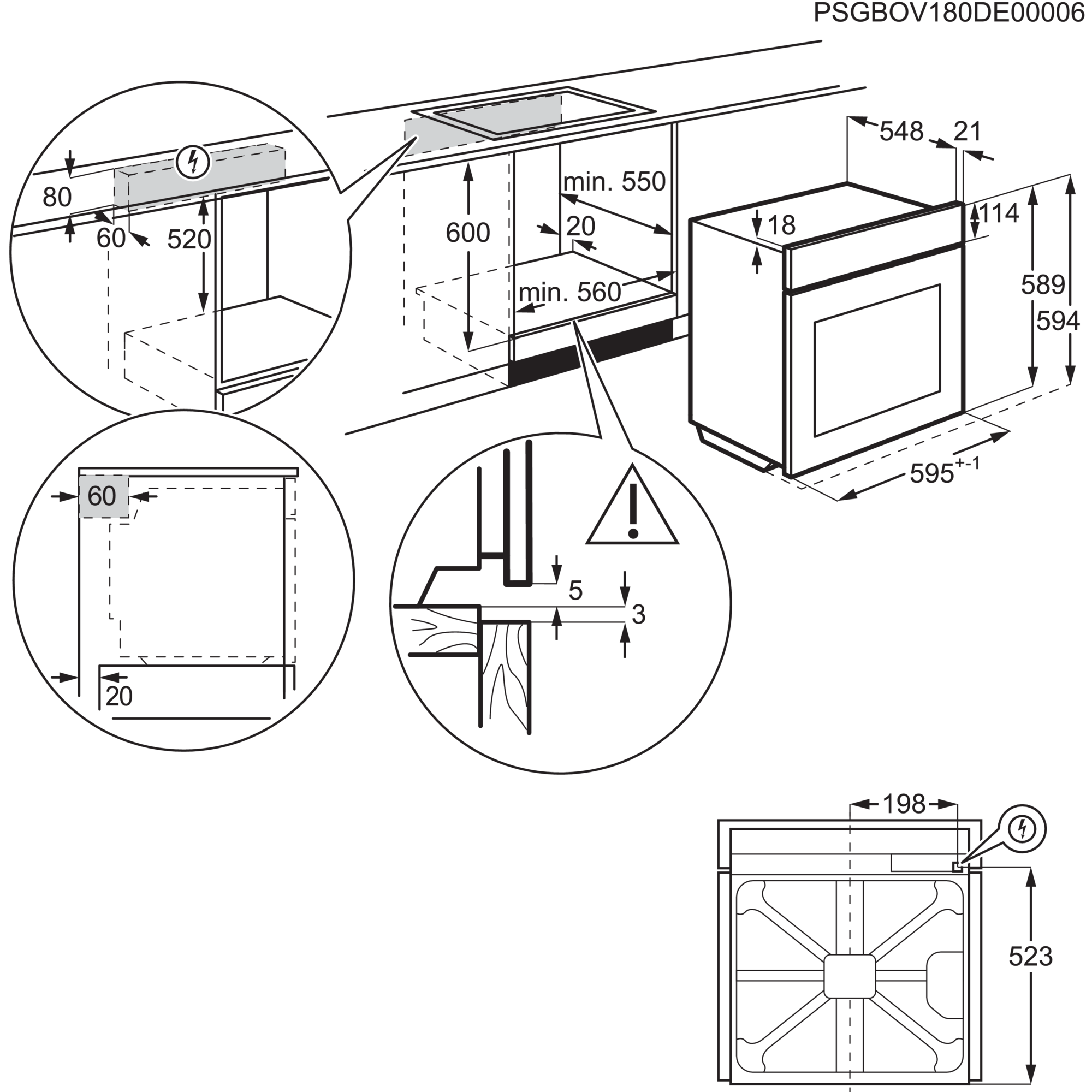 AEG Multifunctionele oven Serie 7000 SteamCrisp (BSE778380B)