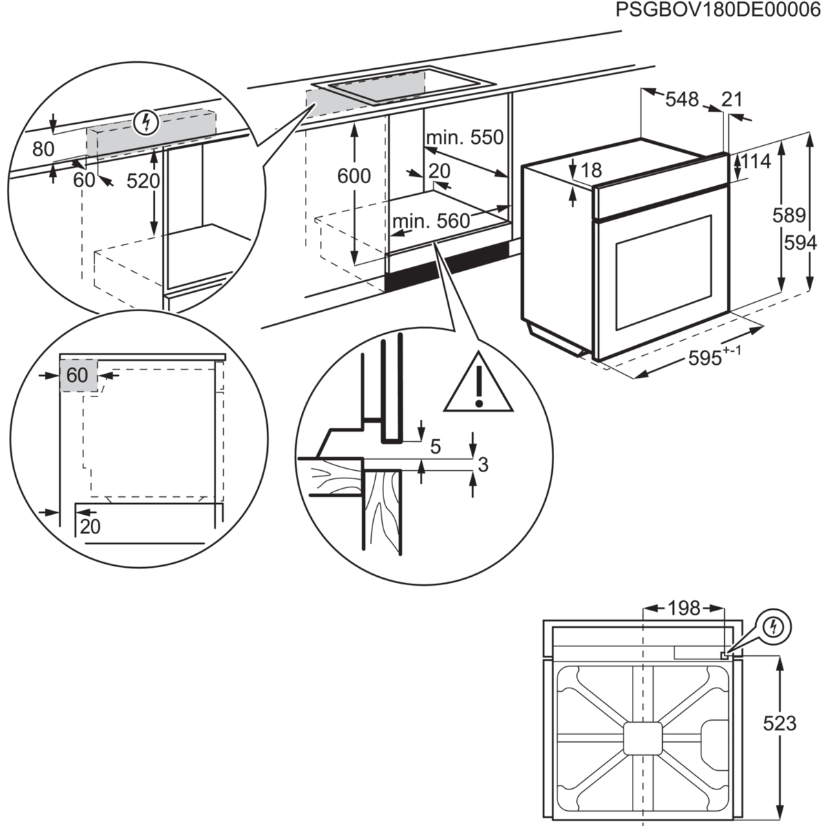 AEG Multifunctionele oven Serie 7000 SteamCrisp (BSE778380B)