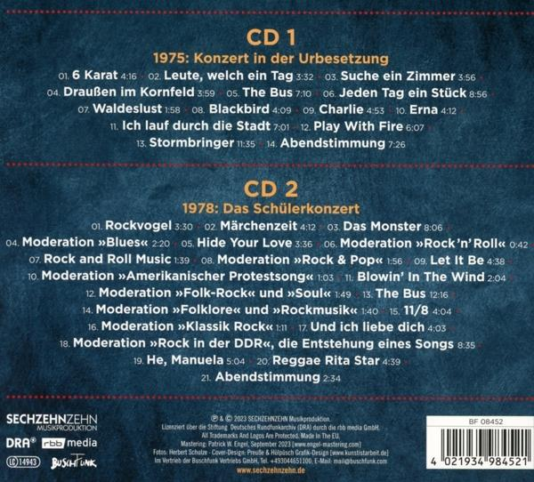 CD mit Text: 1975 Konzert in der Ubersetzung und 1978: Das Schülerkonzert.