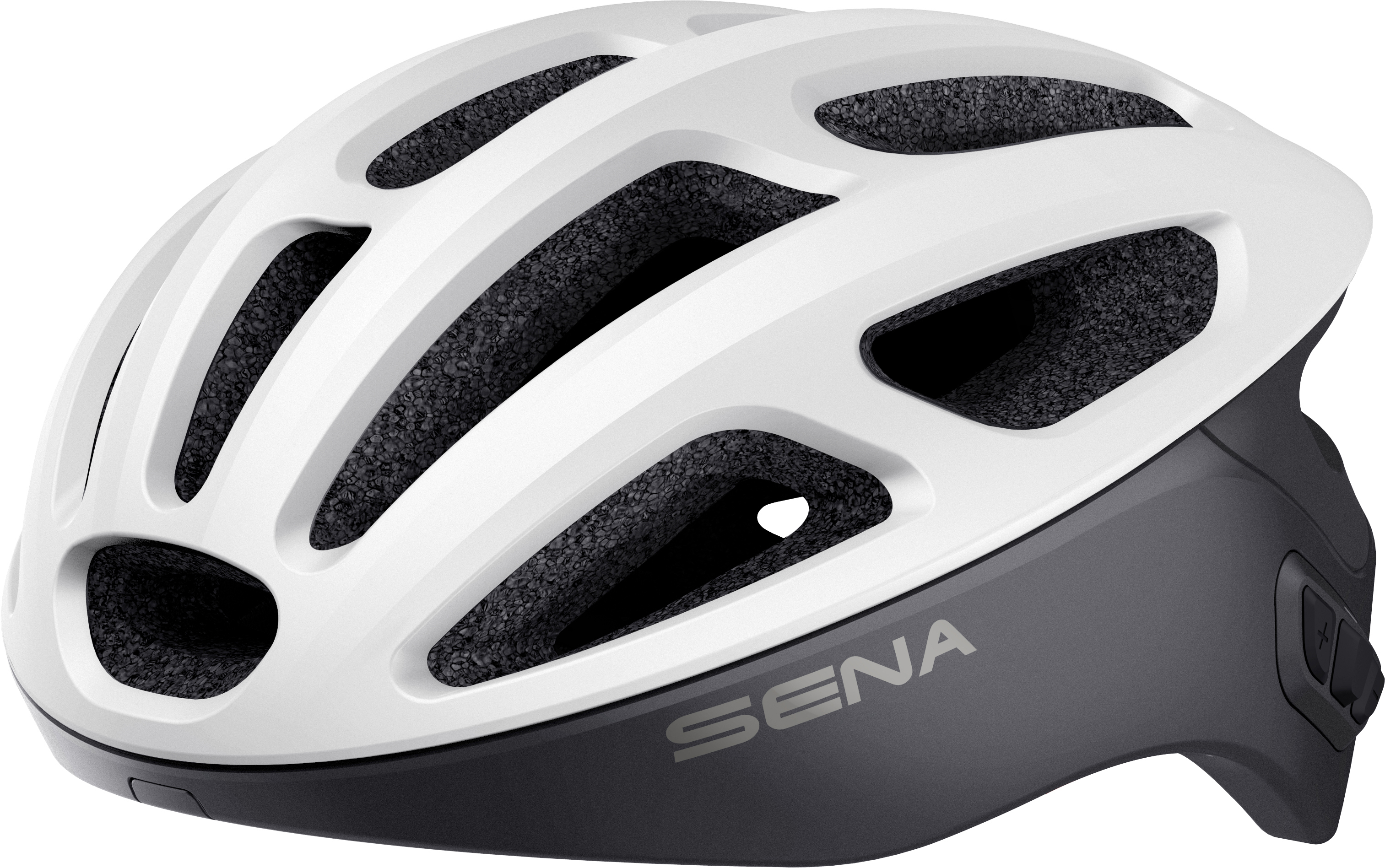 SENA SENA R1 Smart (Fahrradhelm, 55-58 cm, Matt White)