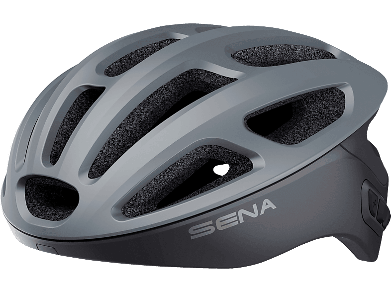 Grey) SENA (Fahrradhelm, SENA Matt Smart cm, R1 55-58