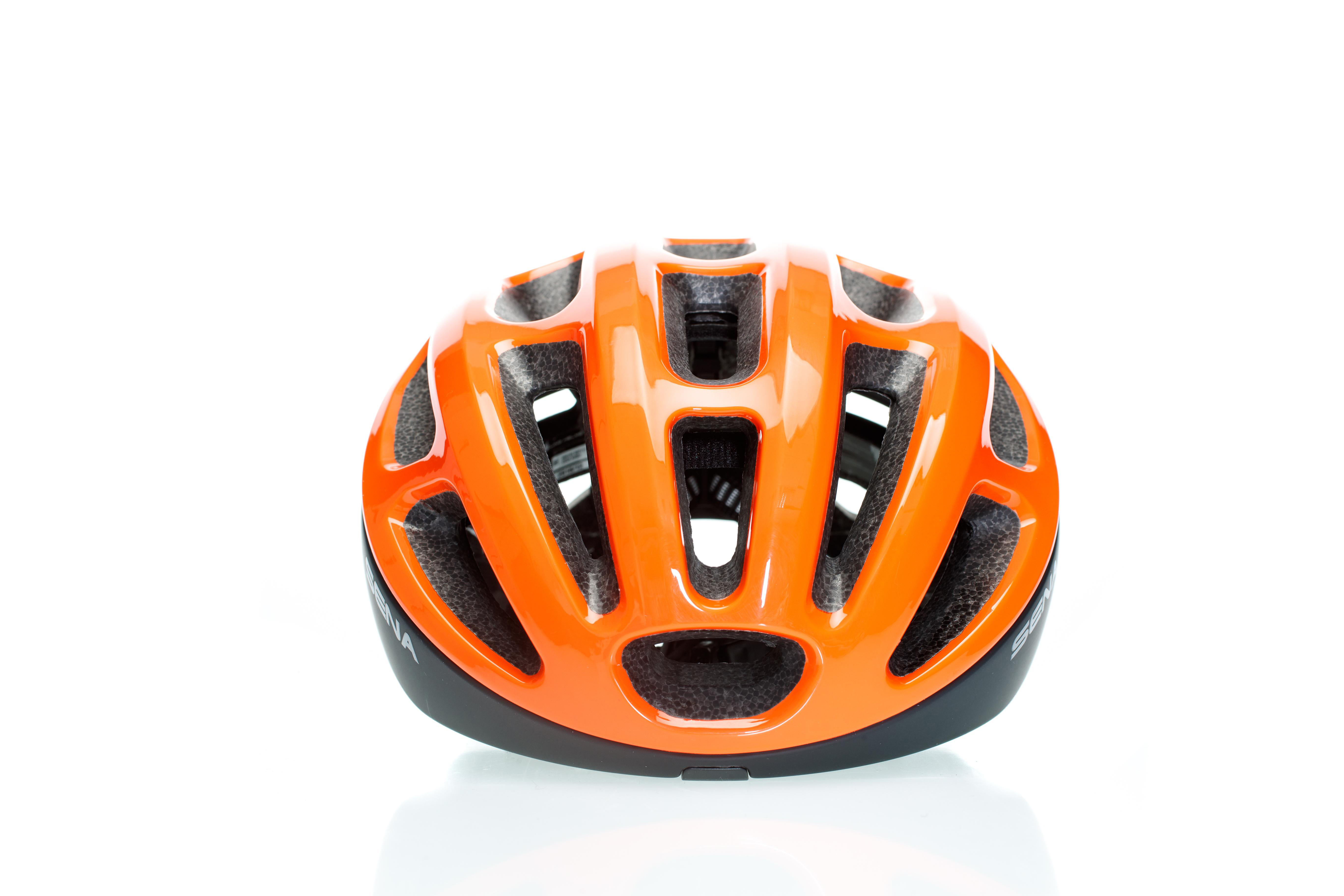 SENA SENA R1 Smart (Fahrradhelm, 55-58 cm, Electric Tangerine)