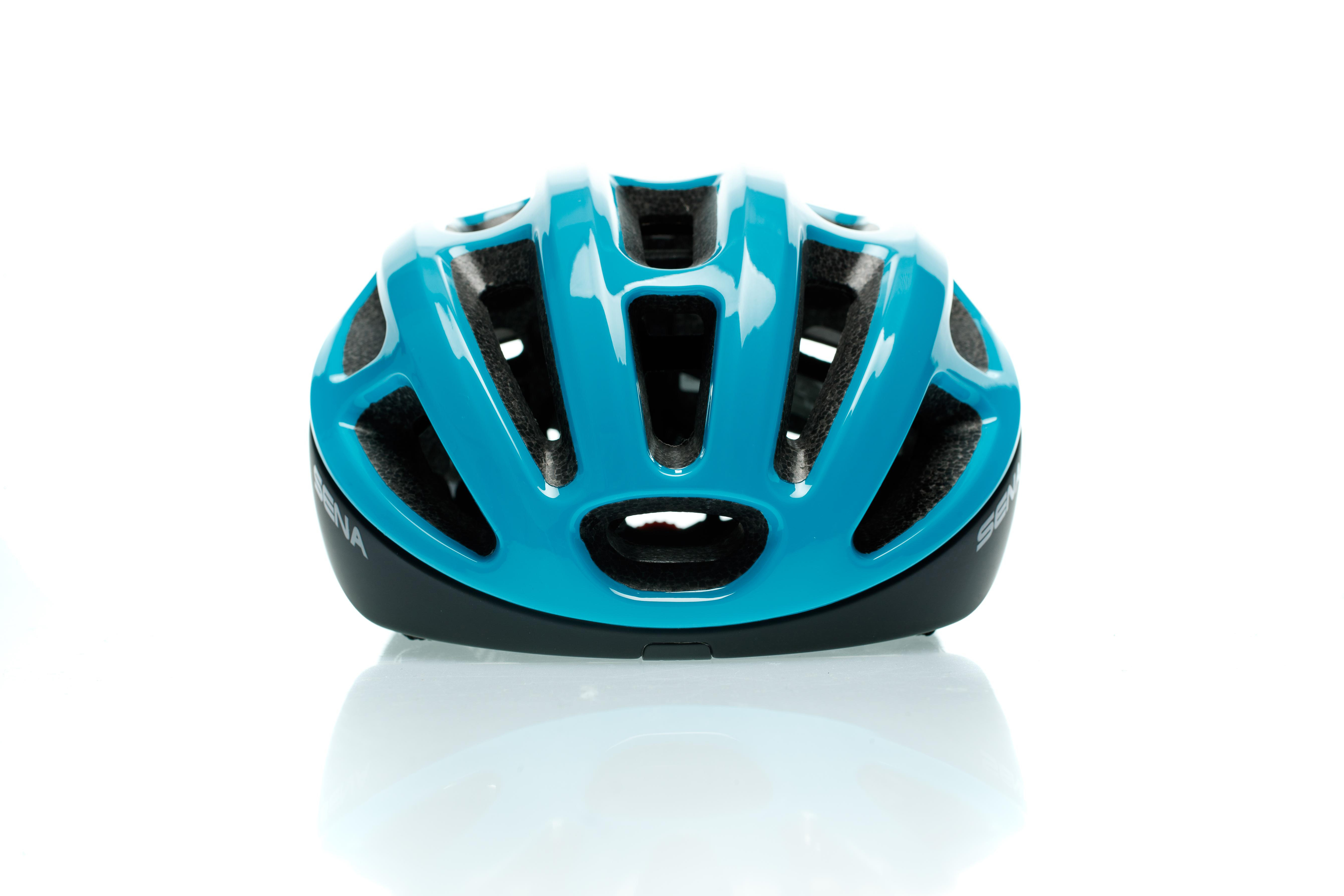 SENA SMART CYCLING HELMET R1 (Fahrradhelm, 50-55 cm, Ice Blue