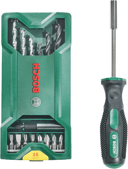 BOSCH 15+1 Mini X-Line fúró- és bit készlet (2607017654 )