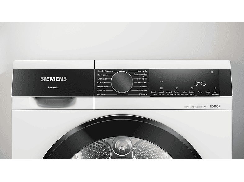 SIEMENS WQ35G2D00 Wärmepumpentrockner iQ500 (8 kg, Weiß)