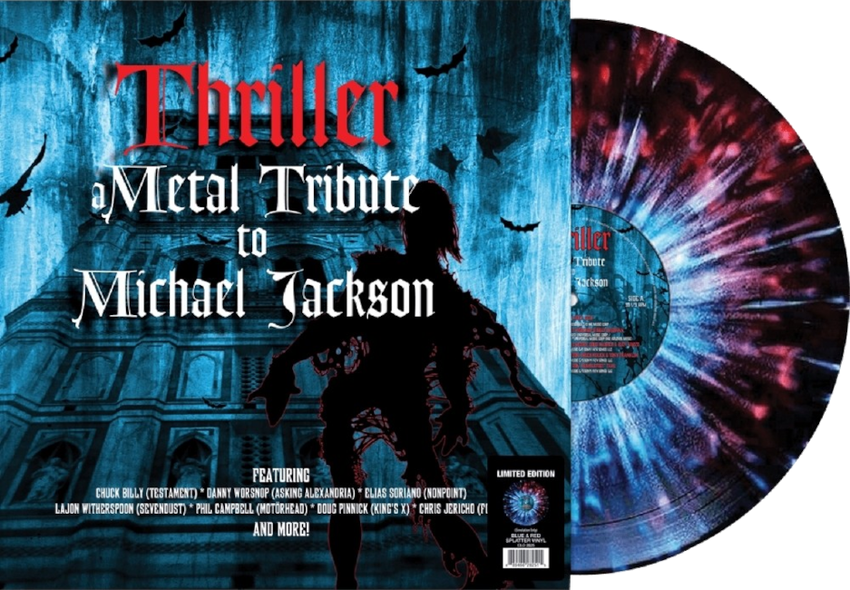 Különböző előadók - Thriller: A Metal Tribute To Michael Jackson (Red & Blue Splatter Vinyl) (Vinyl LP (nagylemez))