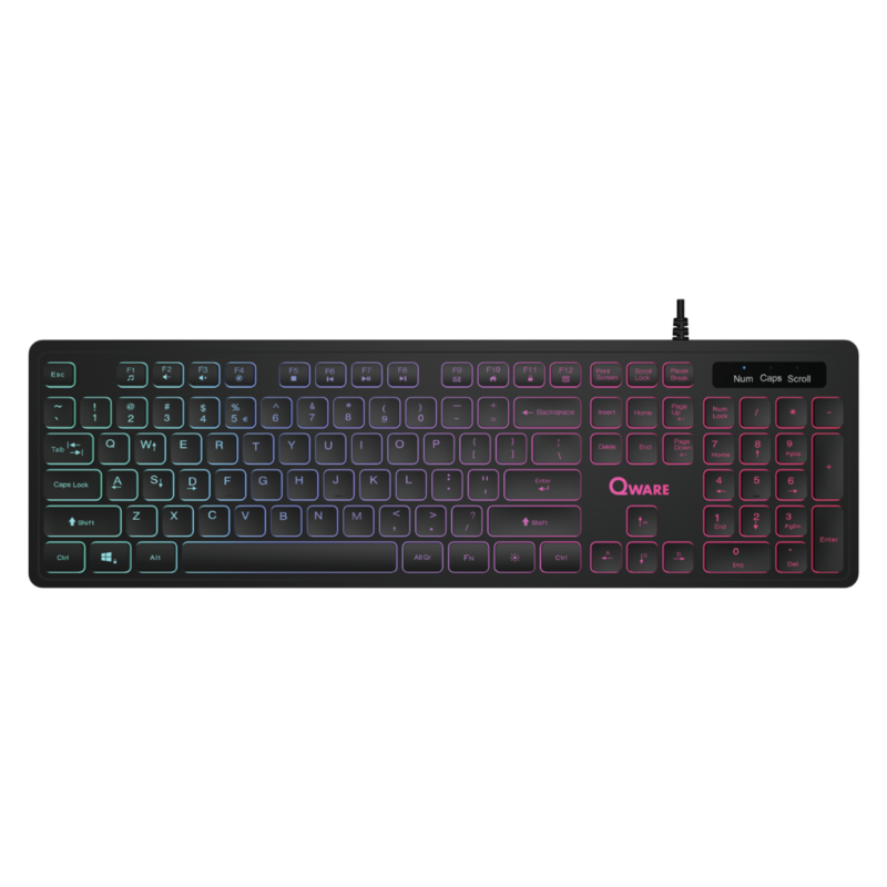 Qware Kingston Wired Keyboard Black