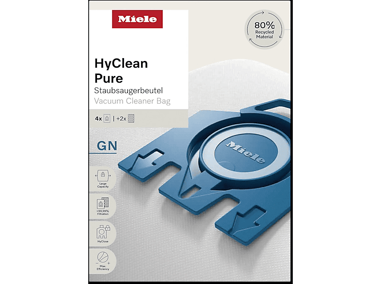 Miele GN HyClean Pure Staubsaugerbeutel 4 Stück, passend für: Miele — Foto 2 von 4
