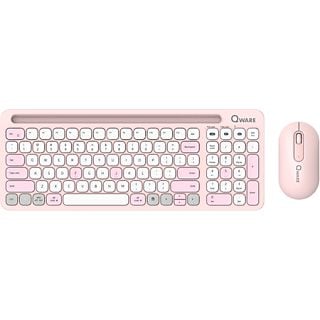 QWARE Florence Draadloze Muis & Toetsenbord - Roze