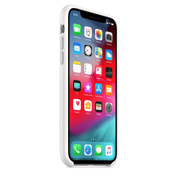 Silikonowe etui APPLE iPhone XS Biały MRW82ZM/A